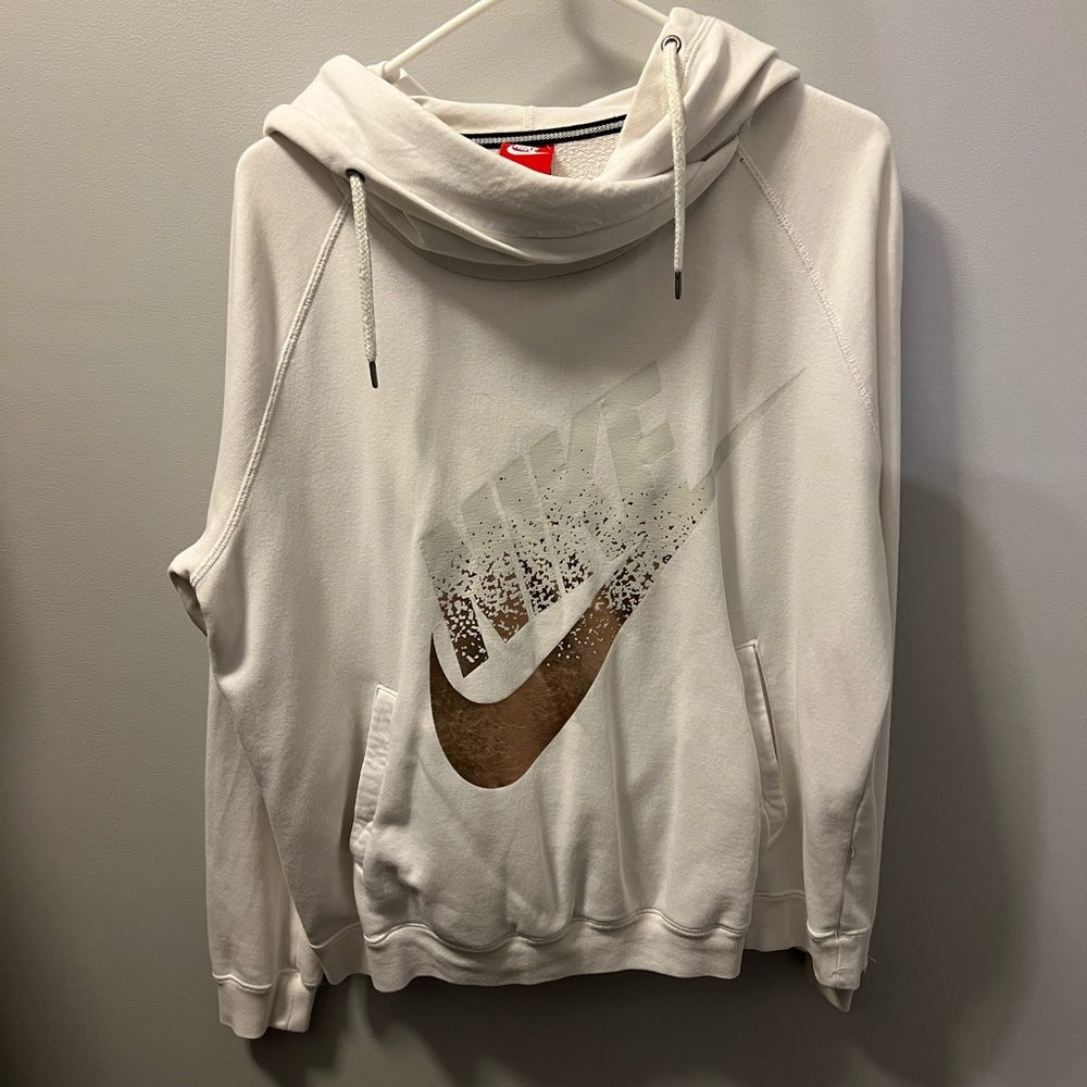White Nike sweatshirt
